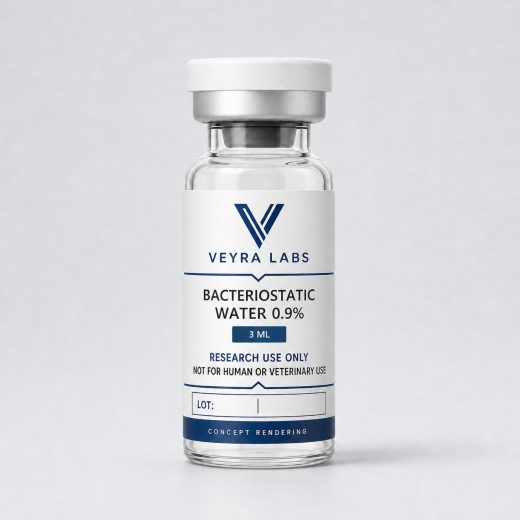 Bacteriostatic Water 0.9% 3 mL Veyra Labs concept rendering