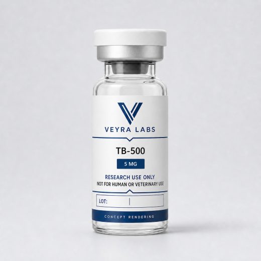 TB-500 5 mg Veyra Labs concept rendering