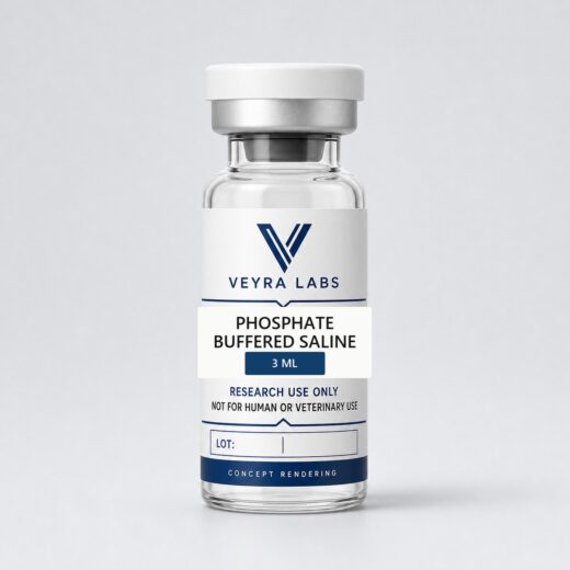 Phosphate Buffered Saline (PBS) 3 mL Veyra Labs concept rendering