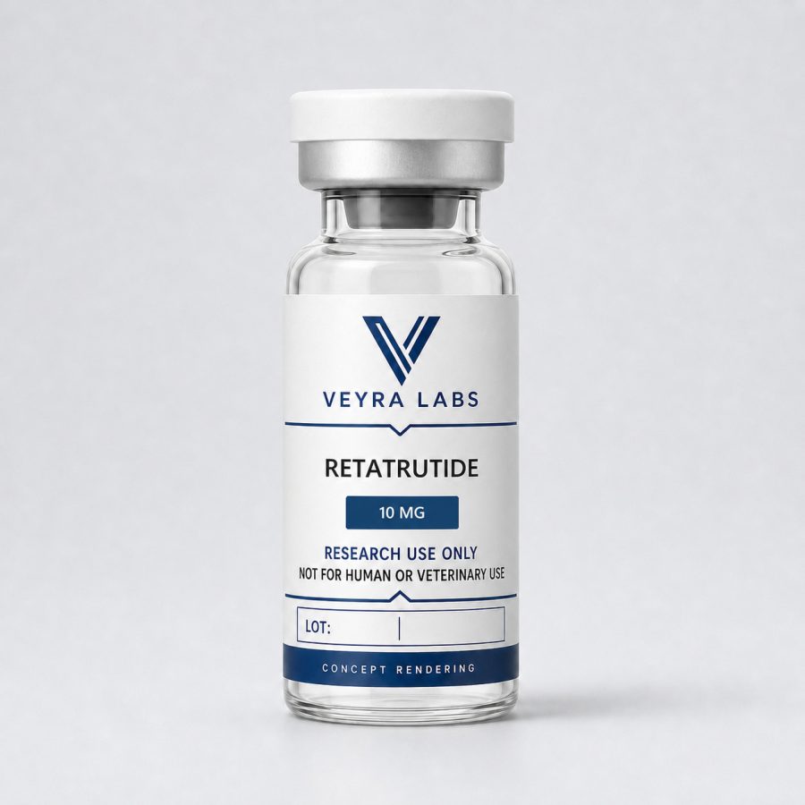 Retatrutide — Veyra Labs concept rendering