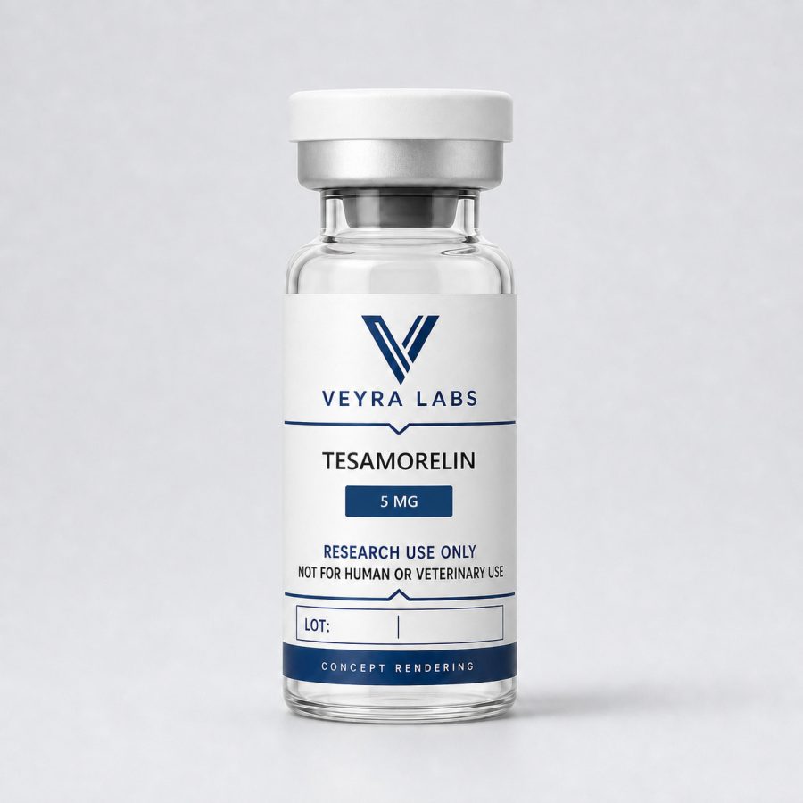 Tesamorelin — Veyra Labs concept rendering